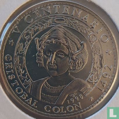 Cuba 1 peso 1990 "Christopher Columbus" - Image 1