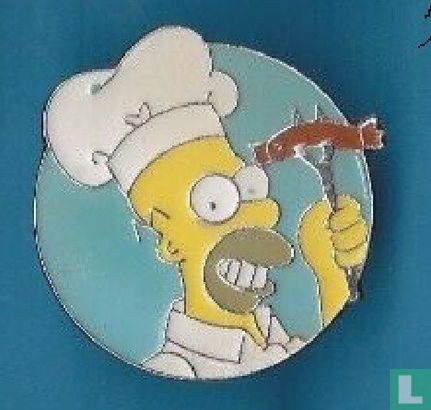 Homer Simpson als kok