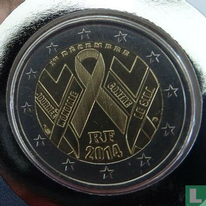 France 2 euro 2014 (Numisbrief) "World AIDS Day" - Image 3