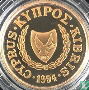 Cyprus 20 pounds 1994 (PROOF) "Special government fund against AIDS" - Image 1