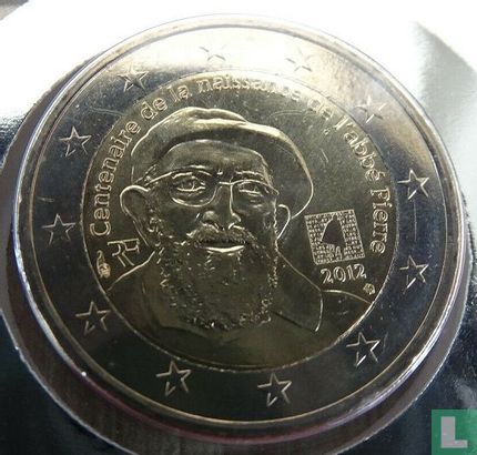 France 2 euro 2012 (Numisbrief) "100th anniversary of the birth of Henri Grouès named L'abbé Pierre" - Image 3