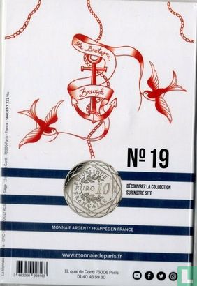 France 10 euro 2017 (folder) "France by Jean Paul Gaultier - Brittany" - Image 2