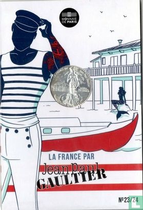 France 10 euro 2017 (folder) "France by Jean Paul Gaultier - Aquitaine" - Image 1