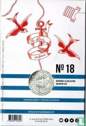 France 10 euro 2017 (folder) "France by Jean Paul Gaultier - the North" - Image 2