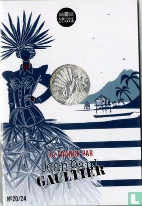 France 10 euro 2017 (folder) "France by Jean Paul Gaultier - Overseas territories" - Image 1