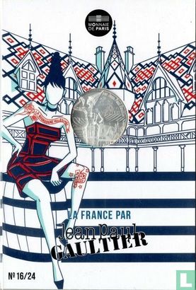 France 10 euro 2017 (folder) "France by Jean Paul Gaultier - Burgundy" - Image 1