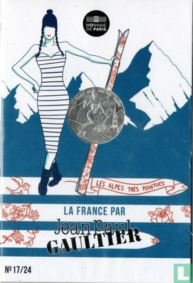 Frankreich 10 Euro 2017 (Folder) "France by Jean Paul Gaultier - the Alps" - Bild 1