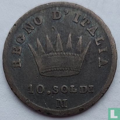 Royaume d'Italie 10 soldi 1810 - Image 2