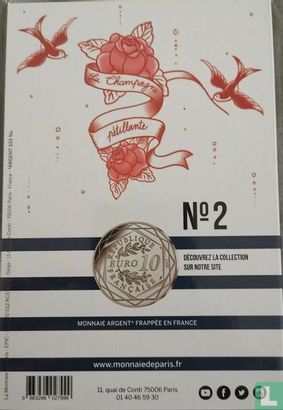France 10 euro 2017 (folder) "France by Jean Paul Gaultier - Champagne" - Image 2