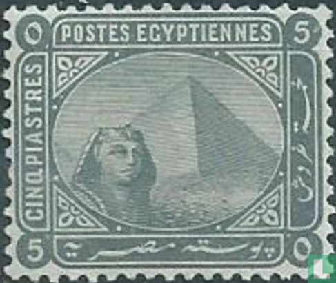 Sphinx and Cheop's Pyramid