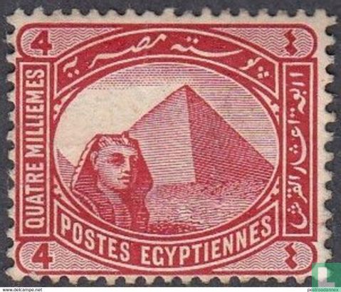 Sfinx en piramide van Cheops