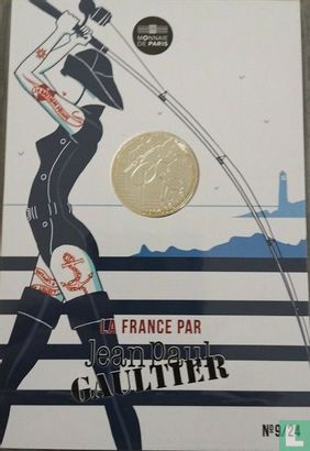 France 10 euro 2017 (folder) "France by Jean Paul Gaultier - fishing in Brittany" - Image 1