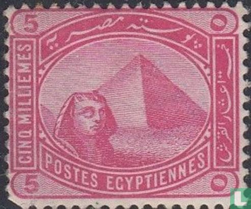 Sfinx en piramide van Cheops