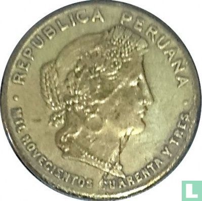 Peru 20 centavos 1943 (zonder S - type 1) - Afbeelding 1