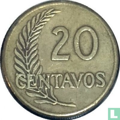 Peru 20 centavos 1943 (zonder S - type 1) - Afbeelding 2