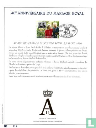 Huwelijksverjaardag van Albert II en Paola