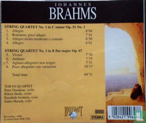 Brahms String Quartets 1 & 3 - Image 2