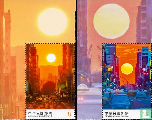 Cities at Sunset