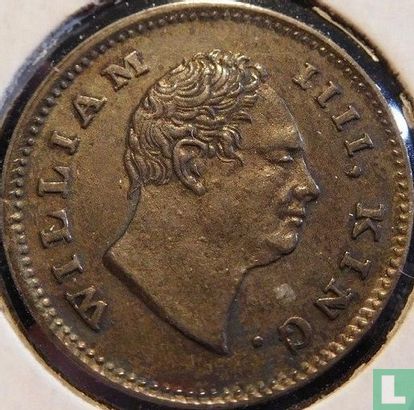 Brits India ¼ rupee 1835 (type 1 - zonder letter) - Afbeelding 2