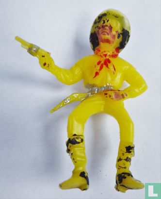 Cowboy with revolver (yellow) - Image 1