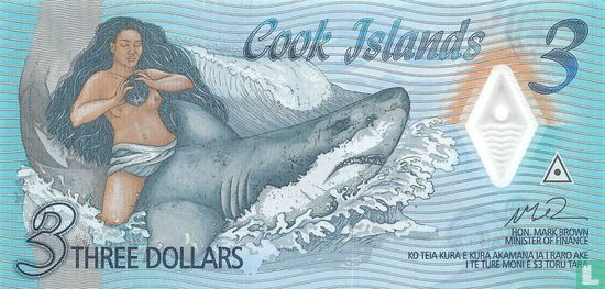 Cook Islands 3 Dollars  - Image 1