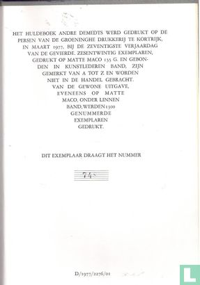 Huldeboek André Demedts - Image 3