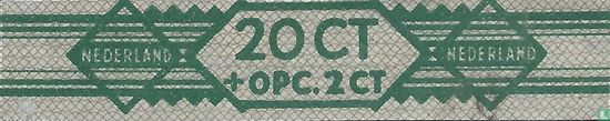 20 cent + opc 2 ct - Schimmelpenninck, Wageningen  - Afbeelding 1