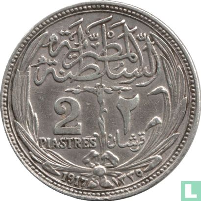 Egypt 2 piastres 1917 (AH1335 - without H) - Image 1
