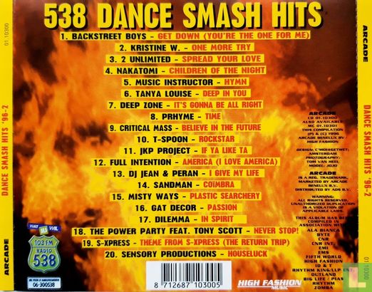 538 Dance Smash Hits '96-2 - Image 2