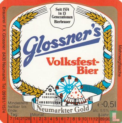 Glossner's Volksfestbier