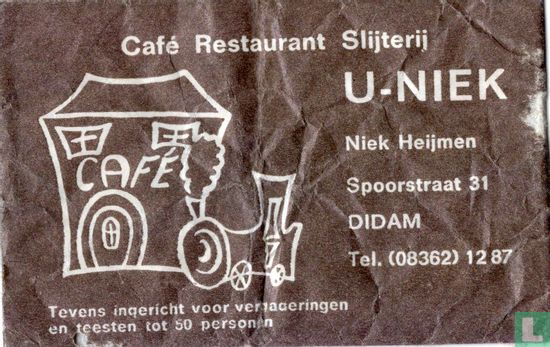 Café Restaurant Slijterij U-Niek - Image 1