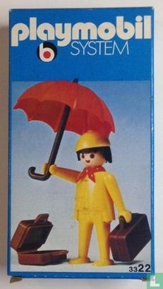 Playmobil Man met Paraplu / Man with Umbrella - Image 1