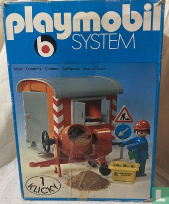 Playmobil Bouwkeet / Construction Trailer and Cement Mixer - Image 1