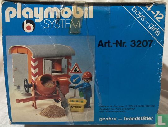 Playmobil Bouwkeet / Construction Trailer and Cement Mixer - Image 2