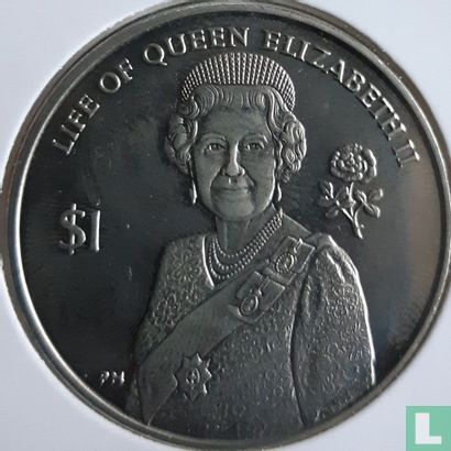 Britse Maagdeneilanden 1 dollar 2012 "Life of Queen Elizabeth II - Portrait" - Afbeelding 2