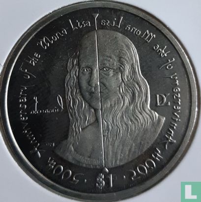 British Virgin Islands 1 dollar 2006 "500th anniversary of the Mona Lisa" - Image 2