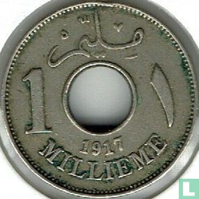 Égypte 1 millième 1917 (AH1335 - sans H) - Image 1