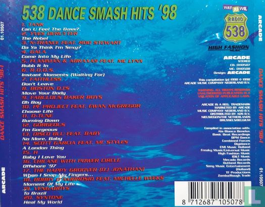 538 Dance Smash Hits '98-1 - Bild 2