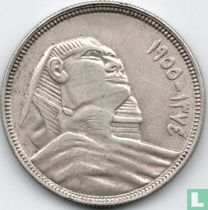Égypte 10 piastres 1955 (AH1374) - Image 1