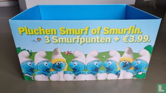 Pluchen Smurf of Smurfin display - Afbeelding 1