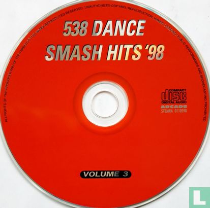 538 Dance Smash Hits '98-3 - Afbeelding 3