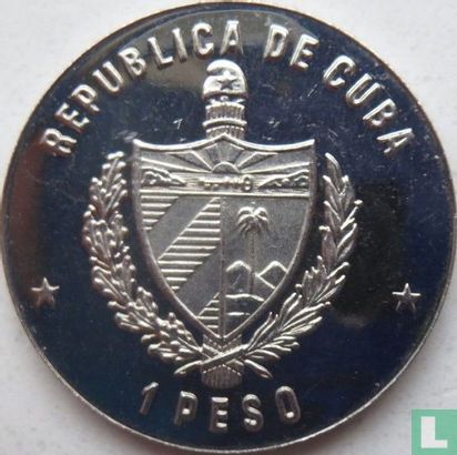 Cuba 1 peso 1986 "International Year of Peace" - Image 2