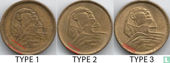 Egypt 1 millieme 1956 (AH1375 - type 2) - Image 3