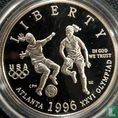Vereinigte Staaten ½ Dollar 1996 (PP) "Summer Olympics in Atlanta - Football" - Bild 2