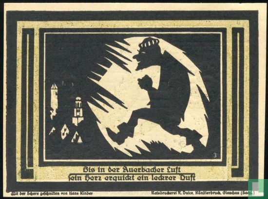 Auerbach 75 Pfennig 1921 (3) ( 4,5 mm ) - Afbeelding 2