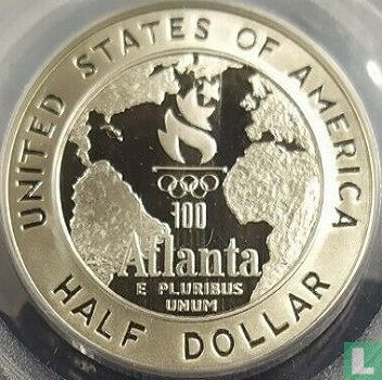 United States ½ dollar 1995 (PROOF) "1996 Summer Olympics in Atlanta - Basketball" - Image 2