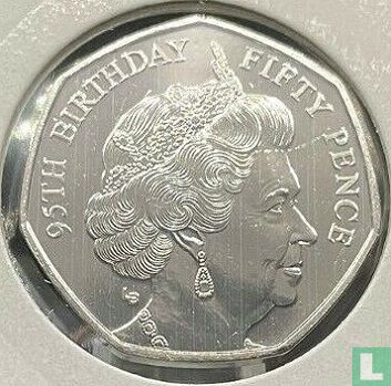 Man 50 pence 2021 "95th Birthday of Queen Elizabeth II - Bust from 2000" - Afbeelding 2