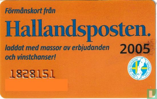 Benefit card Hallandsposten 2005 - Afbeelding 1
