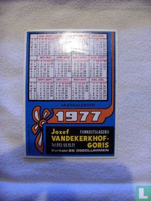 Vandekerkhof-Goris kalender