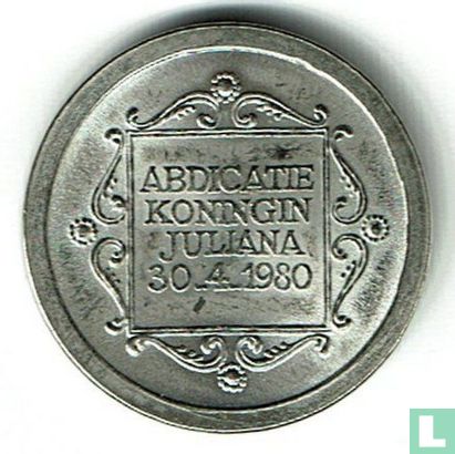 Nederland Abdicatie 30 April 1980 (medailleslag) - Afbeelding 1